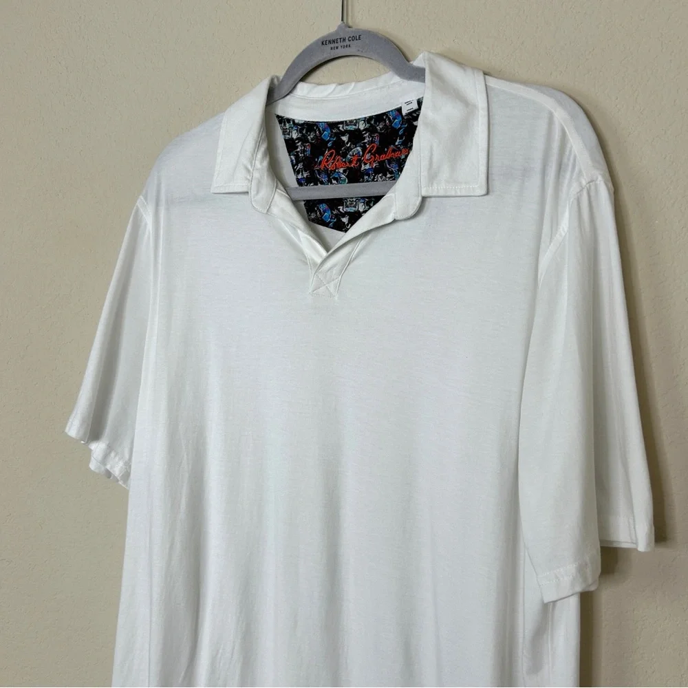 Robert Graham White Polo Size L - Picture 2 of 7